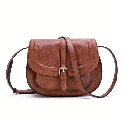 TEMU Women's Retro Bag - Magnetic Closure Adjustable Shoulder Strap, Sleek , Versatile For Casual & Formal Outfits, Everyday Use Image