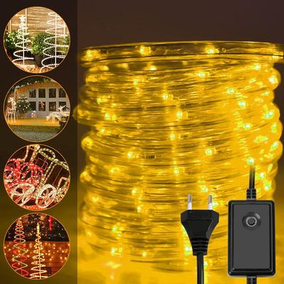 Led Lichterschlauch Außen/Innen Lichtschlauch Lichtleiste Lichterkette 10M Warmweiß - Swanew Image