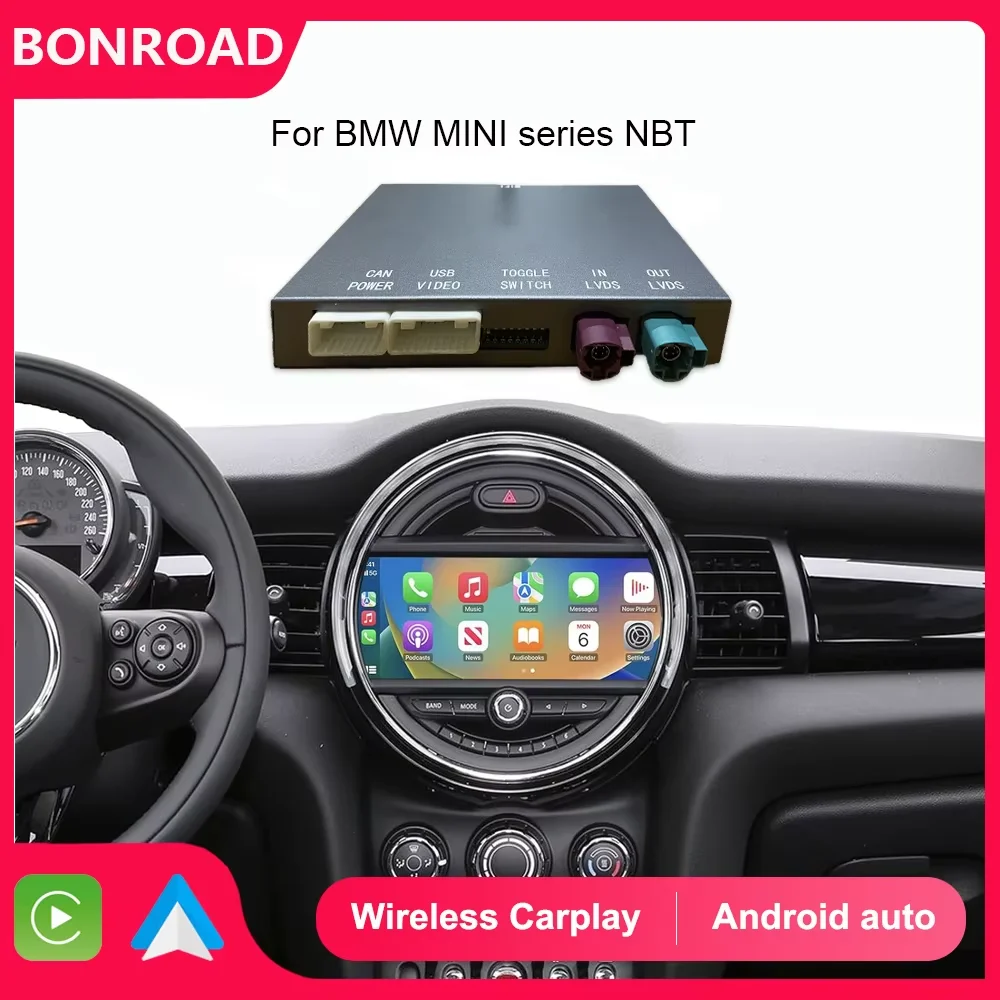 CarPlay Android Auto Adapter für BMW Mini R55 R56 R57 R58 R59 R60 R61 F54 F55 Clubman Countryman Hardtop John Cooper F56 F57 NBT Image