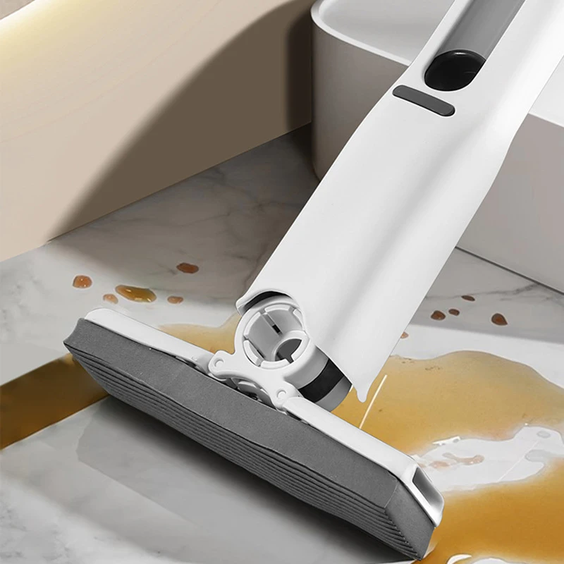EOOPEE Mini Kleine Mopp Klapp Saugfähigen Mopp Keine Hand Waschen Haushalt Reinigung Schwamm Mopp Für Desktop Auto Glas Badezimmer Küche Image