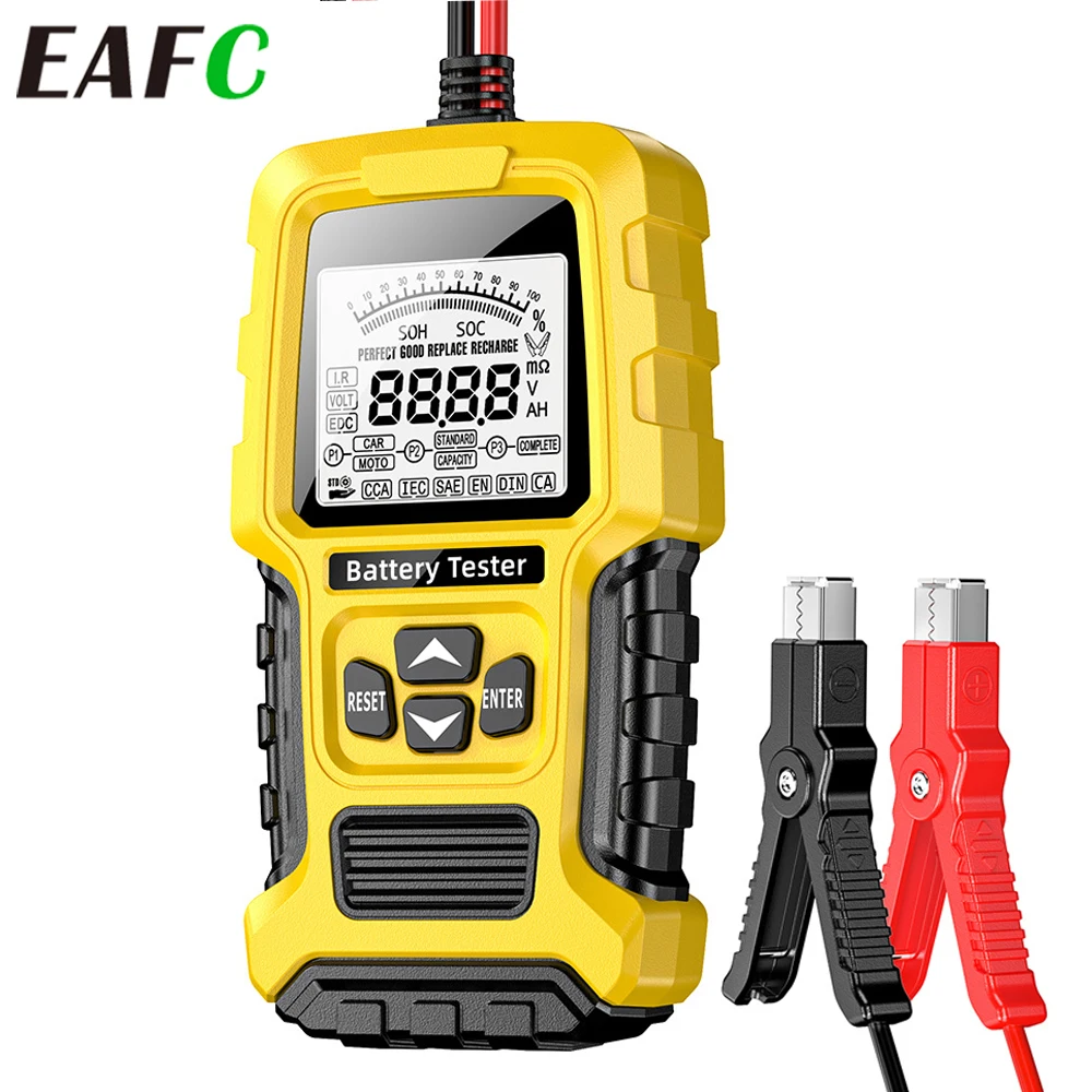 12V 24V Autobatterietester LCD Digital Blei-Säure-Batterietest Messung Diagnosetool für Fahrzeug LKW Motorrad SUV Image