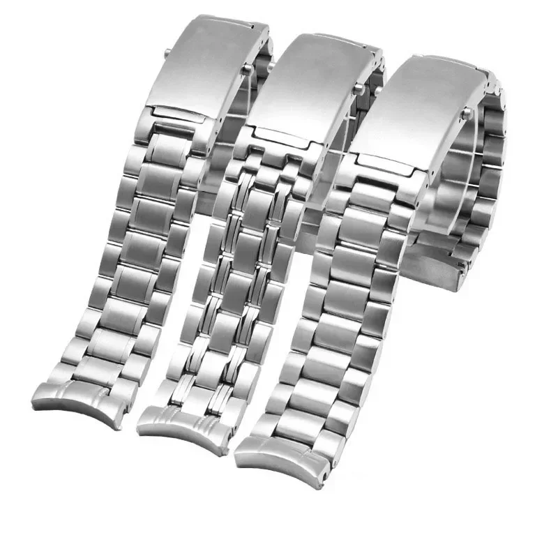 904L Edelstahl Armband 18mm 20mm 22mm Silber Uhrenarmband für Omega Armband Seamaster Speedmaster Planet Ocean Armband Image