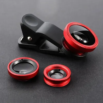 0,67X Weitwinkel-Zoom 3-in-1-Telefonobjektiv Fisheye-Makroobjektive Kamera für iPhone 16 Xiaomi Huawei Smartphone-Objektive mit Telefonclip