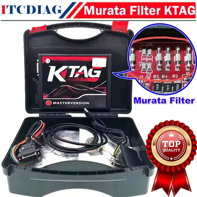 Online 2.80 EU Red Kess V5.017 OBD2 Manager Remap Kit K-TAG V8.000 KTAG V7.020 4 LED BDM Rahmen 22 Stück Adapter ECU Flash Tool