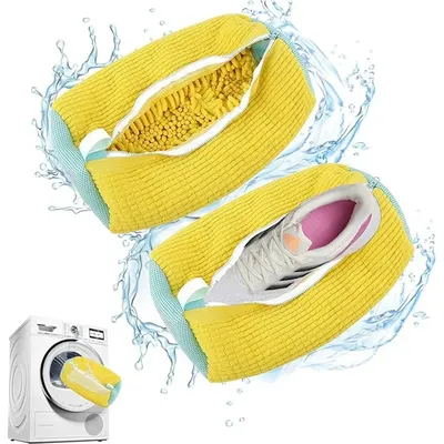 1PC New Washing Shoes Bag Cotton Laundry Net Fluffy Fibers Easily Remove Dirt Washing Bags