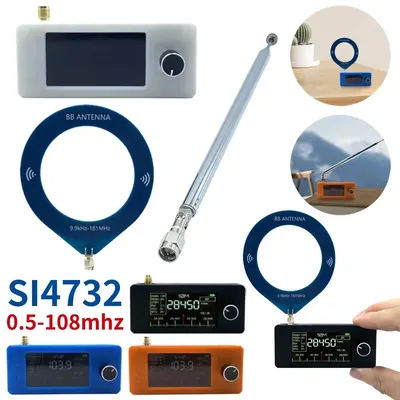 SI4732 0.5-108mhz Radio LSB USB AM FM Portable Radio 1.9inch IPS Screen Pocket Mini Radio Receiver