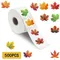 Rouleau d'autocollants feuilles d'érable, 500 pièces, décoratifs pour cadeau, bouteilles de Scrapbooking pour téléphone, salle étanche, autocollants de scellage modernes pour la maison, DIY bricolage