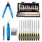 MEGA – Kit d'outils d'ébavurage, couteau à graver, outil de sculpture, pièce d'imprimante 3D, modèle 3D, coupe-fichier, grattoir, outils de retrait de matériel