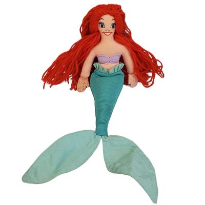 Disney Toys | Disney Little Mermaid Ariel Plush Doll 10" Soft Plush Mermaid Doll Christmas | Color: Green/Red | Size: Osbb