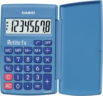 Casio Taschenrechner 8-stellig blau 75x10,7x120mm BxHxT Image