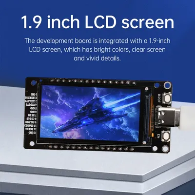ESP32 ESP32-WROOM 1,9-Zoll 1,4-Zoll LCD-Bildschirm Entwicklungs platine WiFi Bluetooth-Modul CH340 Image