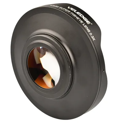 37MM/43MM 0.3X HD Ultra Fisheye Lens Adapter Fisheye Wide Lens Adapter with Hood Only for Video Cameras Camcorders