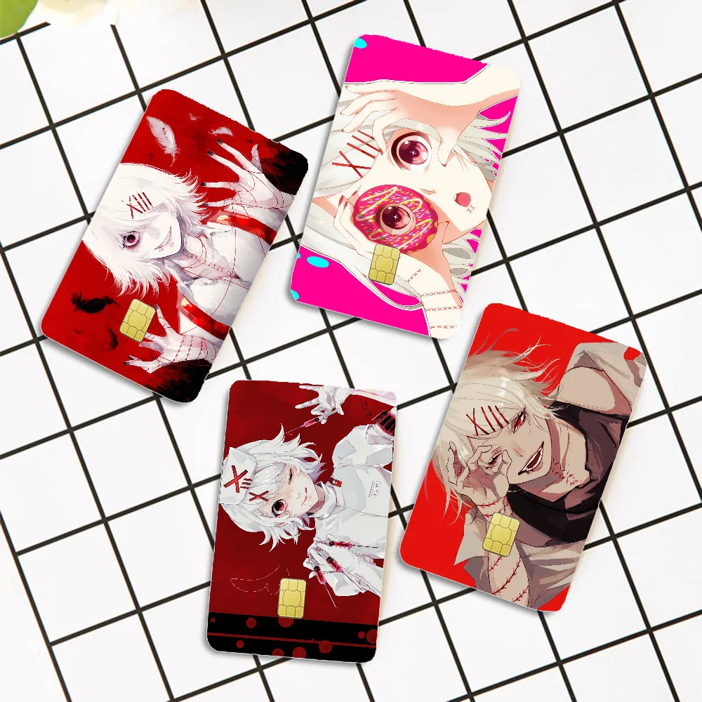 Japan Anime Tokyo Ghoul Juuzou Suzuya Cartoon Kreditkarte Haut Aufkleber Für Bank Karte Bus Metro Karte Aufkleber Wasserdicht Image