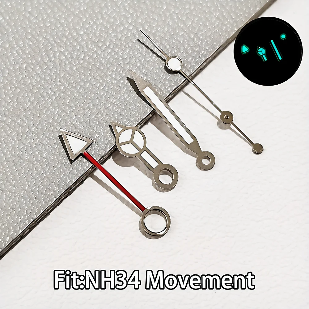 Für NH34 GMT Hände Uhr Hand Teile Blau & grün BGW9 Leuchtende Geeignet Für NH35 Automatische Bewegung Uhren Zeiger zubehör Image
