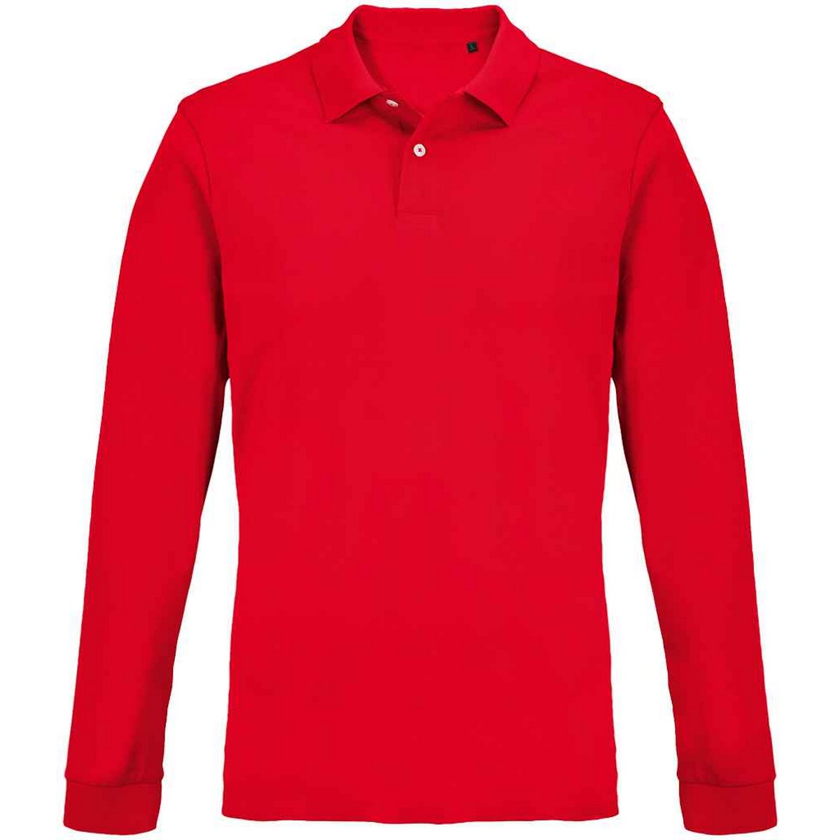 SOLS Unisex-Erwachsene Piqué-Langarm-Poloshirt (Rot) Image