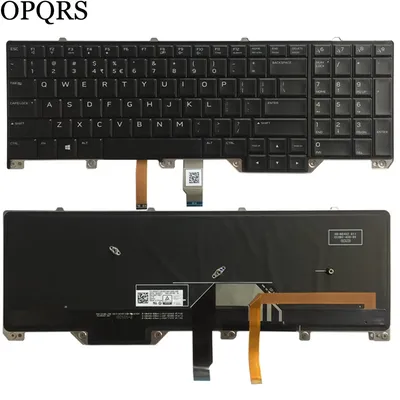 NEW for DELL Alienware M17 17 R4 R5 US/Spanish/French laptop keyboard Backlit 0ND5TJ PK1326T1B01