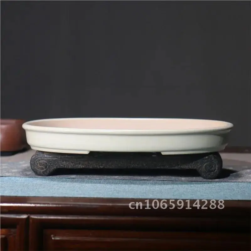 2024 Viola Sabbia Vaso di Fiori Rotondo Bonsai Vaso Cinese Retro LF454 Fiore 1PCS Fiore Vaso di Fiori Giapponese Vaso Desktop Antico Succulente