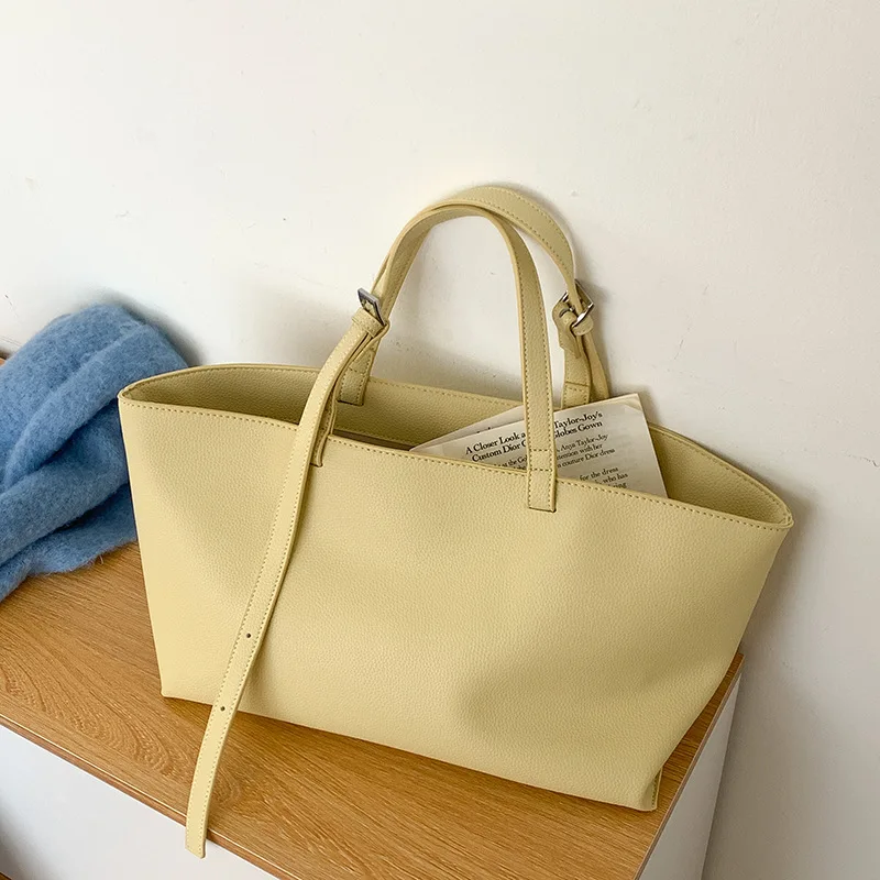 Sac fourre-tout souple décontracté pour femmes, sacs à bandoulière en cuir PU pour femmes, nouveaux sacs à main et bourses de haute qualité, grands sacs à main de shopping, 2026