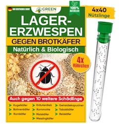 Green Guardia Lagererzwespen gegen Brotkäfer, Reiskäfer & Co. - 4 Image