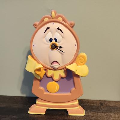 Disney Accents | Disney Cogsworth Clock By Schmid | Color: Pink/Yellow | Size: Os