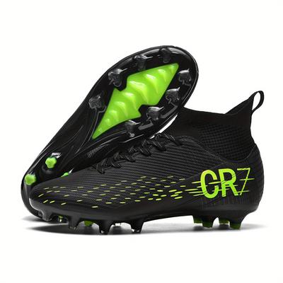 TEMU Men's High-end New Football Boots, New Outdoor Lawn Sneakers, Non-slip, Wear-resistant, Provide , Protect The Ankle Image