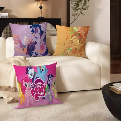 Niedlicher My L-Little P-Pony Ahorn Design Kissenbezug Happy Autumn Harvest Dekor Urlaub Decorati Image