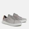 Sneaker TIMBERLAND "M Seneca Bay LOW LACE UP SNEAKER DA", Gr. 43, lt gry nubuc, Leder, sportlich, Schuhe
