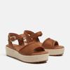 Sandale TIMBERLAND "SANTORINI SUN BACKSTRAP SANDAL", Gr. 40, grau (rst full gra), Leder, sportlich, Schuhe