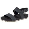 Sandale TIMBERLAND "Malibu Waves 2Band Sandal", Gr. 42, schwarz (schwarz, nubuck), Leder, sportlich, Schuhe