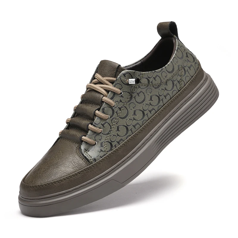 Marke Männer Skateboard Schuhe Leder Turnschuhe Mode Luxus Schuhe Wohnungen Frühling Herbst große Größe 46 47