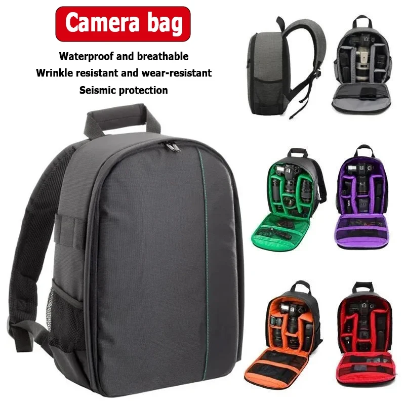 Für DSLR SLR Kamera Wasserdichter Rucksack Rucksack Tasche Fall für Canon Nikon Sony Multifunktionale Outdoor Kamera Rucksack Schulter Image