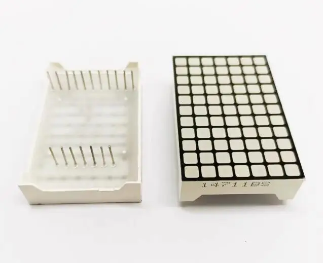 20PCS x 7*11 Grün Rot Weiß Quadrat LED Dot Matrix Digital Rohr Modul LED Display Modul 14711BS 14711BW für Lift Image