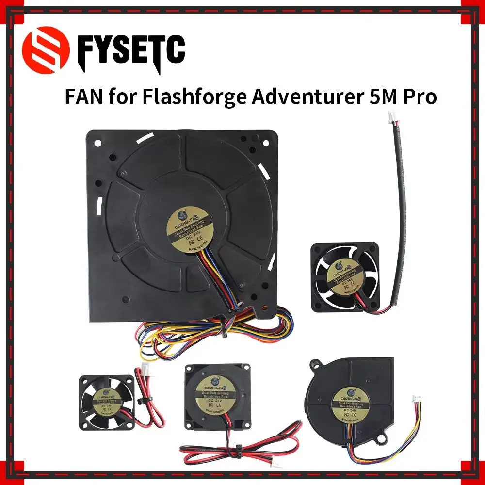 Lüfter für Flashforge Adventurer 5M Pro 3010/4020/4010/5015/5020/12032 Turbo Fan 24V Filter Fan Extruder Fan für 5M Pro Hotend Image