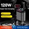 Retractable Car Charger 4 in 1 Fast Charging Car Charger 120W 1PD+1USB Ports Car Charger Adapter