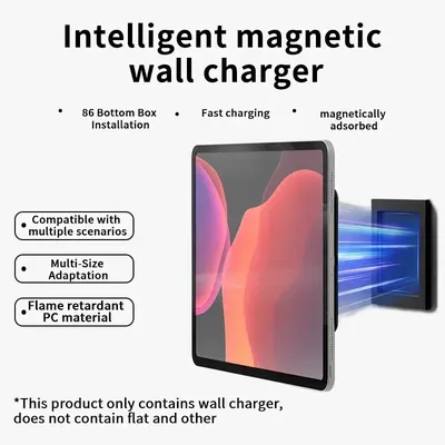 Magnetic Wall Mounted Wireless Charger Wall charging Socket Tablet Magnetic Bracket Holder for Universal Tablet Android iPad