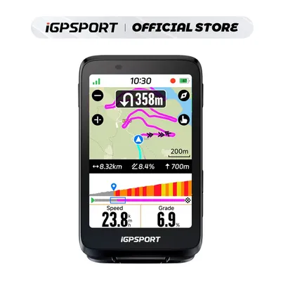 iGPSPORT BiNavi Touch-screen GPS Bike Computer Comprehensive Bike Navigator 35-Hour Battery Life Bicycle Accessories