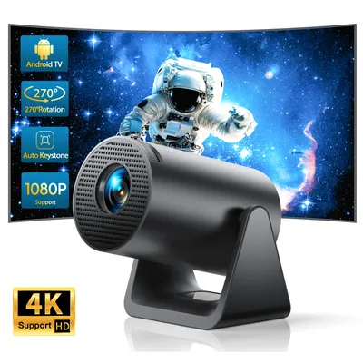 Wimius L1 Mini Projector 1080P Support 300 ANSI Android 11 Wifi Bluetooth Projector Auto Keystone Home Projector Portable
