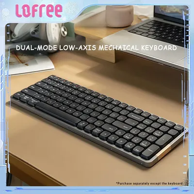 Lofree Flow Low Axis Wireless Bluetooth Mechanical Keyboard Dual Mode 84Keys Laptop PC Ultra-thin Gaming Mechanical Keyboard DIY