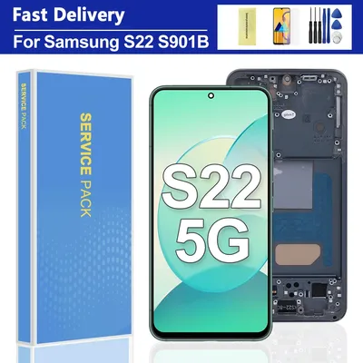 S22 5G Screen Assembly for Samsung Galaxy S22 S901B S901U S901W S901N S901E LCD Display Digital