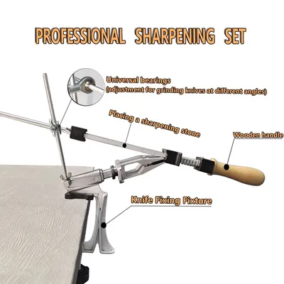 2025 Fixed Angle Sharpener Rotatable Angle Adjustable Sharpening Diamond Quick Cutting Edge Clamp
