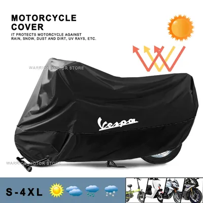 For VESPA Sprint Primara Scooter GTS 300 Piaggio Motorcycle Cover UV Protective Dustproof Waterproof