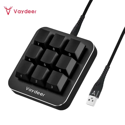 9Keys Copy Paste Search Save Cut Keyboard One Handed OSU Keypad Programmable Mechanical Shortcut