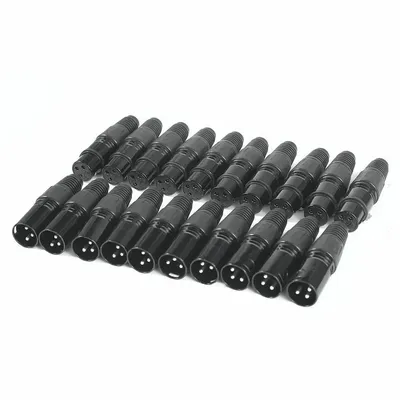 10/20pcs XLR DMX 3 Pin Male&Female MIC Snake Plug Audio Microphone Cable Connector Mic Cables Plug