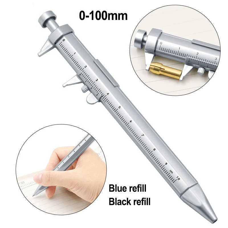 Penna a sfera multifunzione Penna a sfera da 0,5 mm Penna a inchiostro gel Penna a sfera con calibro a corsoio Creatività Cancelleria