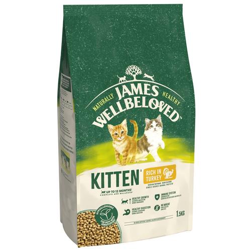 1.5kg Kitten Turkey James Wellbeloved Dry Cat Food