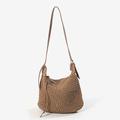 Frauen Große Kapazität Stroh Crossbody Schulter Tasche Outdoor Urlaub Strand