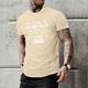 T-Shirt „I 'M Going To Let God Fix It Because If Jail" für Herren 100 % Baumwolle Grafik-T-Shirt lässig Rundhalsausschnitt schmale Passform