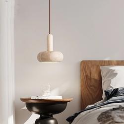 Nordic Moderne Natürliche Stein Anhänger Lampe Vintage Holz Küche Kronleuchter 110-240V