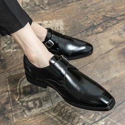 Herren Halbschuhe und Slipper Brogue Monk Schuhe Business Britischer Gentleman Büro und Karriere Party und Abend Lederschuhe Frühling und Herbst