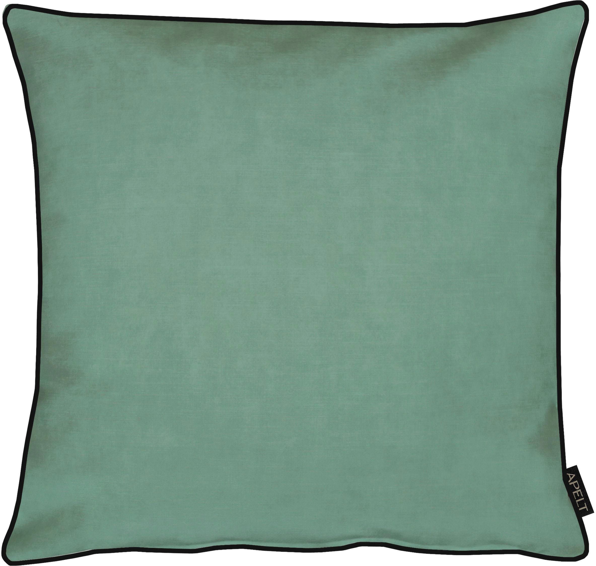 Kissenhülle APELT "Ruby" Gr. 1, grün (türkis), B:46cm H:1cm L:46cm, Polyester, Polyester, Kissenbezüge, Kissenhülle, Kissenhülle ohne Füllung, 1 Stück